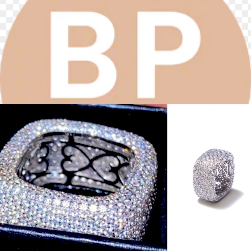 BPJewelry Silver Square ice  ring 💕